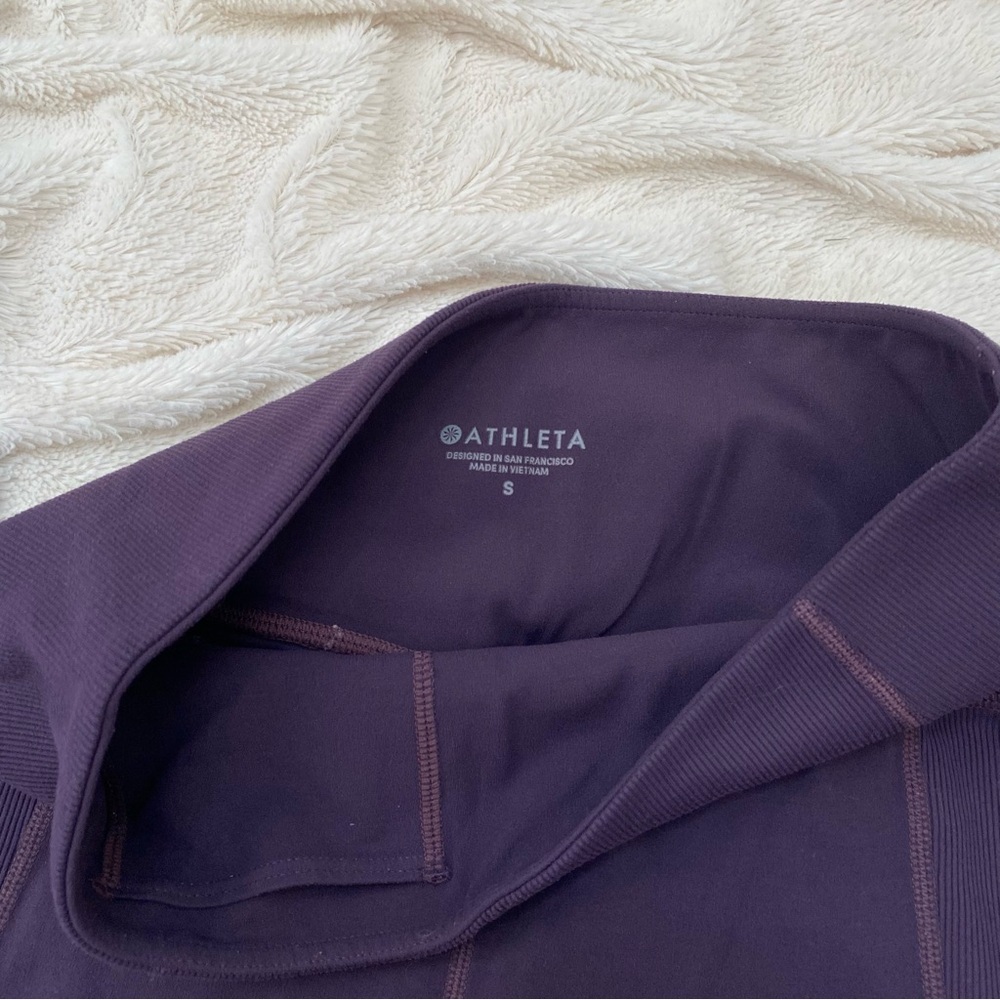 Athleta high-rise leggings plum purple Sz S - Picture 5 of 6
